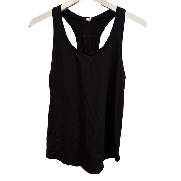 lululemon athletica black tank top tee women size 4 - Picture 1 of 4